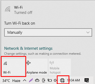 wifi not working on laptop solution